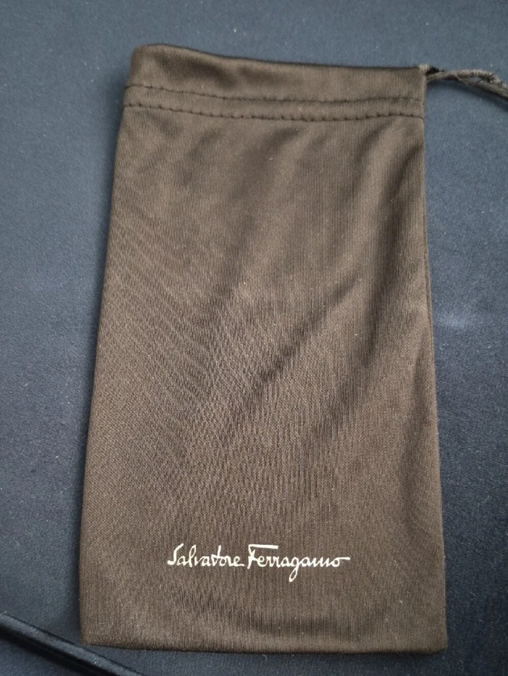 Salvatore Ferragamo Black Sunglasses with Dark Lenses